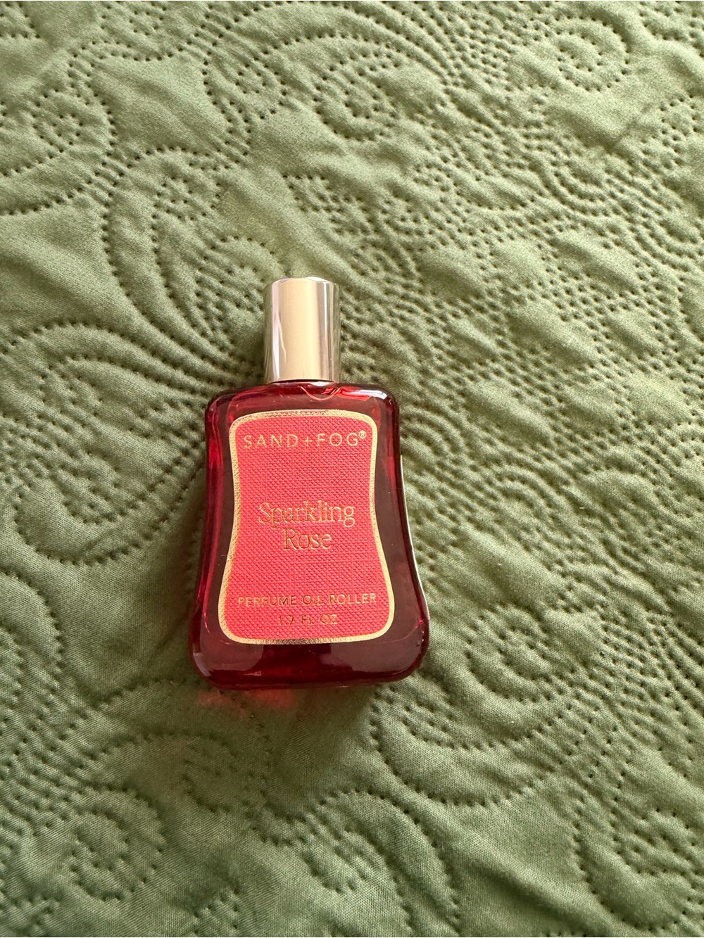 Sand + Fog Sparkling Rose Perfume Oil Roller — Red